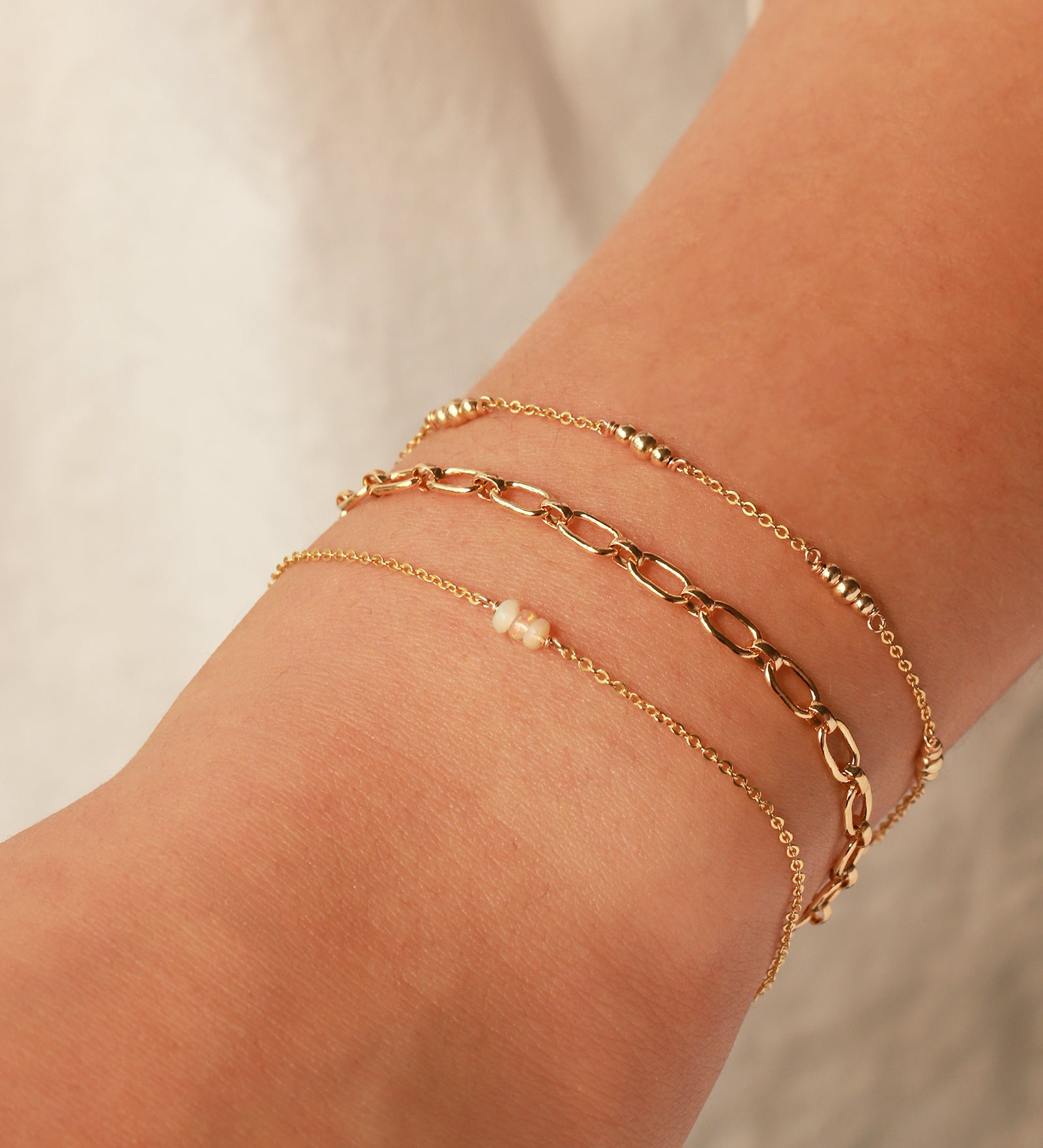 Poppy Rose-Birthstone Bracelet-Bracelets-Blue Ruby Jewellery-Vancouver Canada