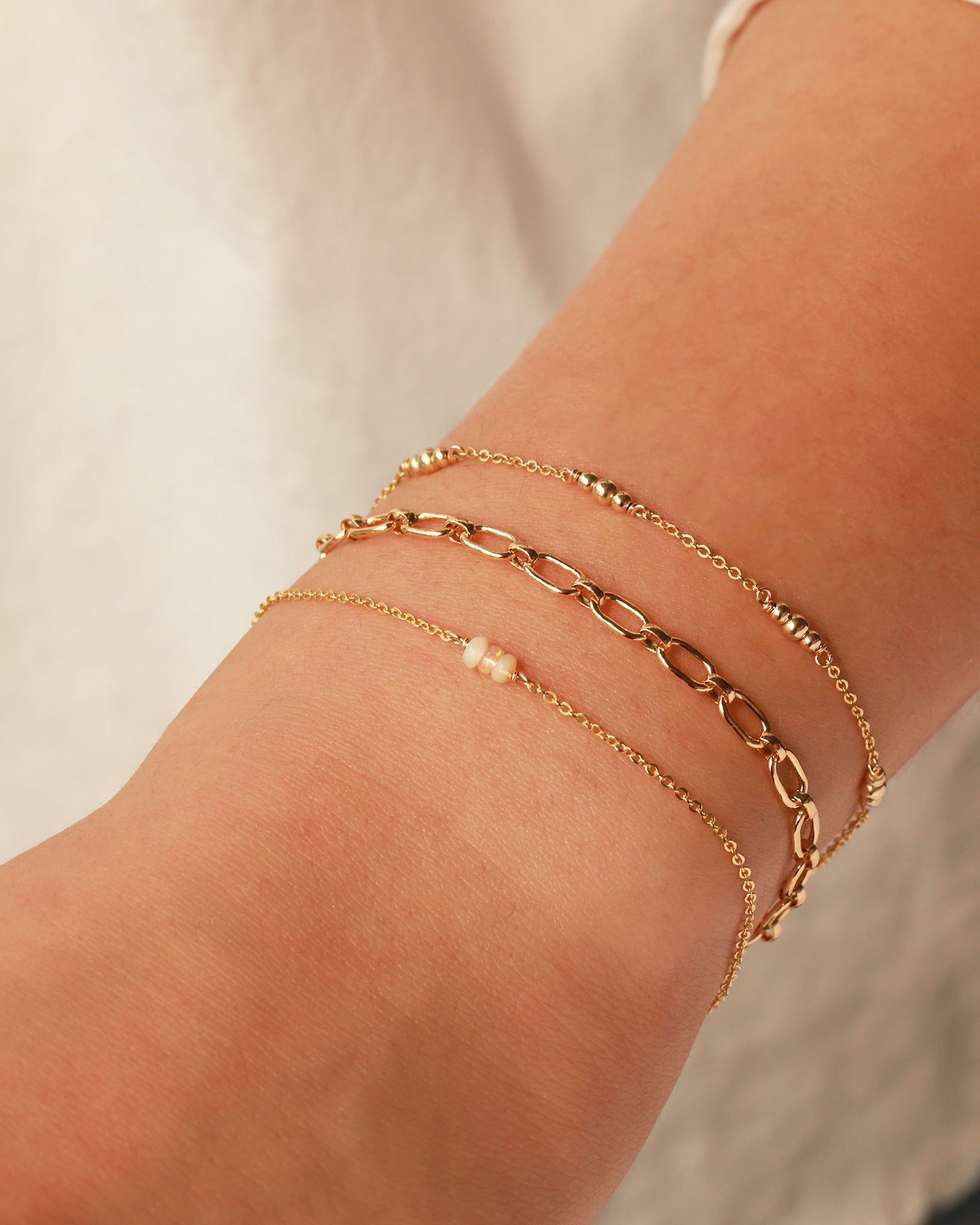 Poppy Rose-Birthstone Bracelet-Bracelets-Blue Ruby Jewellery-Vancouver Canada