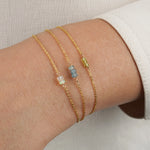 Poppy Rose-Birthstone Bracelet-Bracelets-Blue Ruby Jewellery-Vancouver Canada