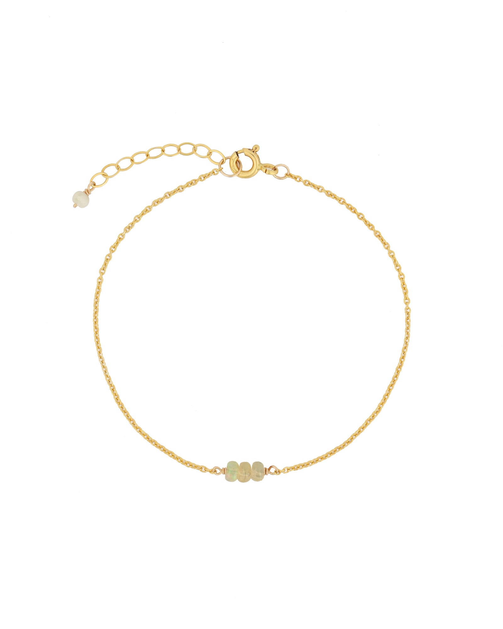 Poppy Rose-Birthstone Bracelet-Bracelets-14k Gold Filled, Opal - October-Blue Ruby Jewellery-Vancouver Canada