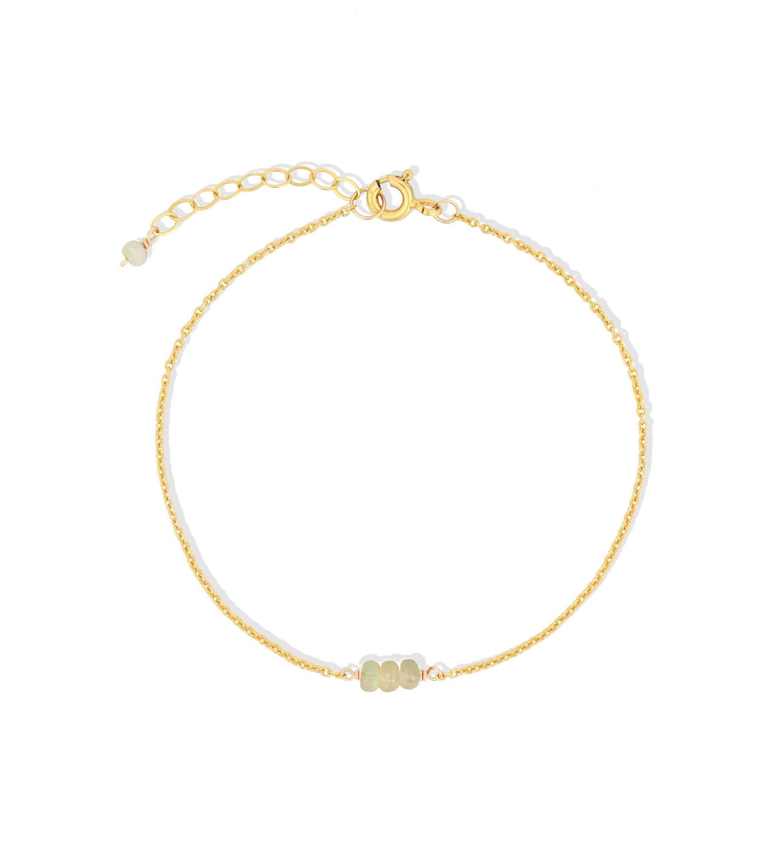 Poppy Rose-Birthstone Bracelet-Bracelets-14k Gold Filled, Opal - October-Blue Ruby Jewellery-Vancouver Canada