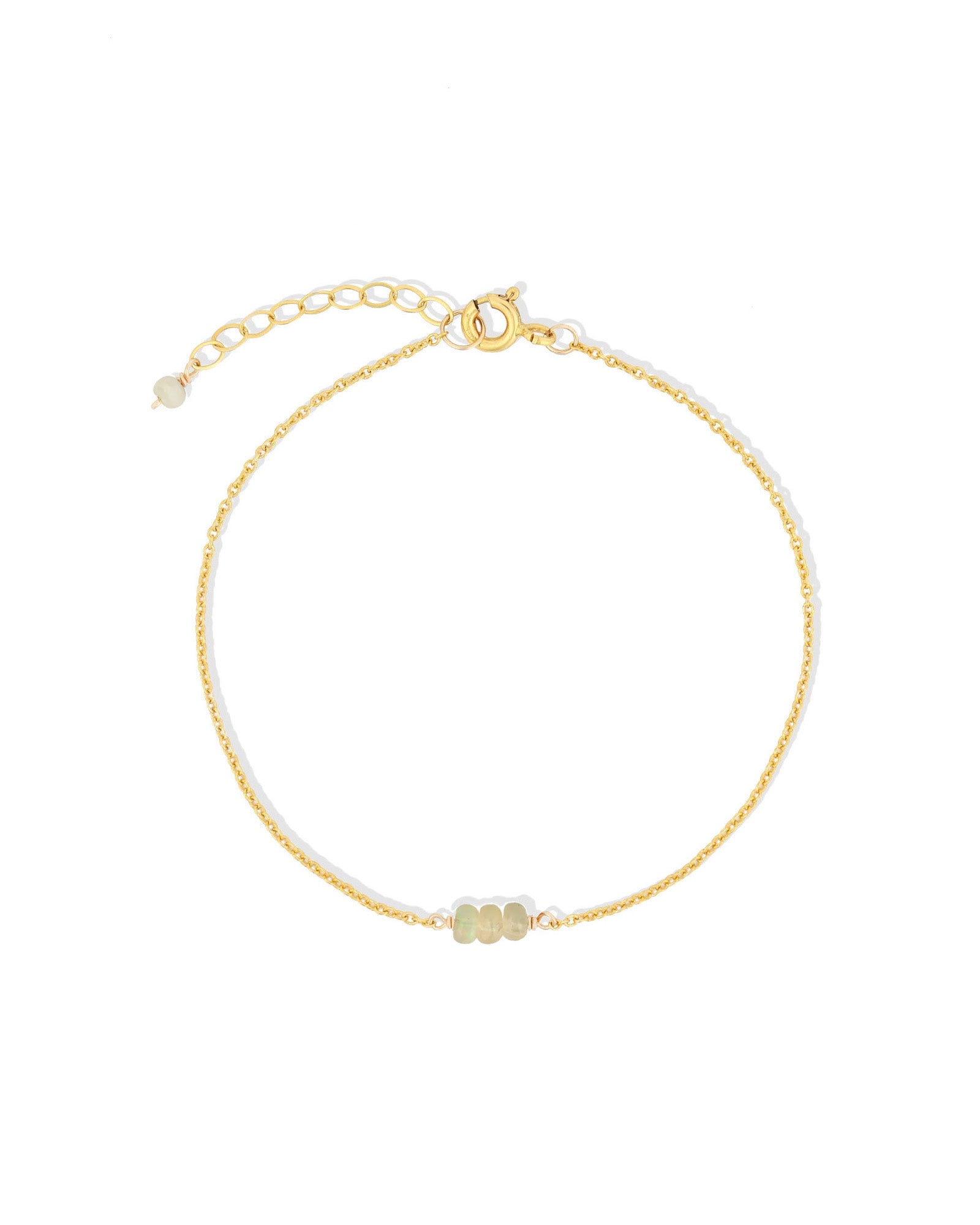 Poppy Rose-Birthstone Bracelet-Bracelets-14k Gold Filled, Opal - October-Blue Ruby Jewellery-Vancouver Canada