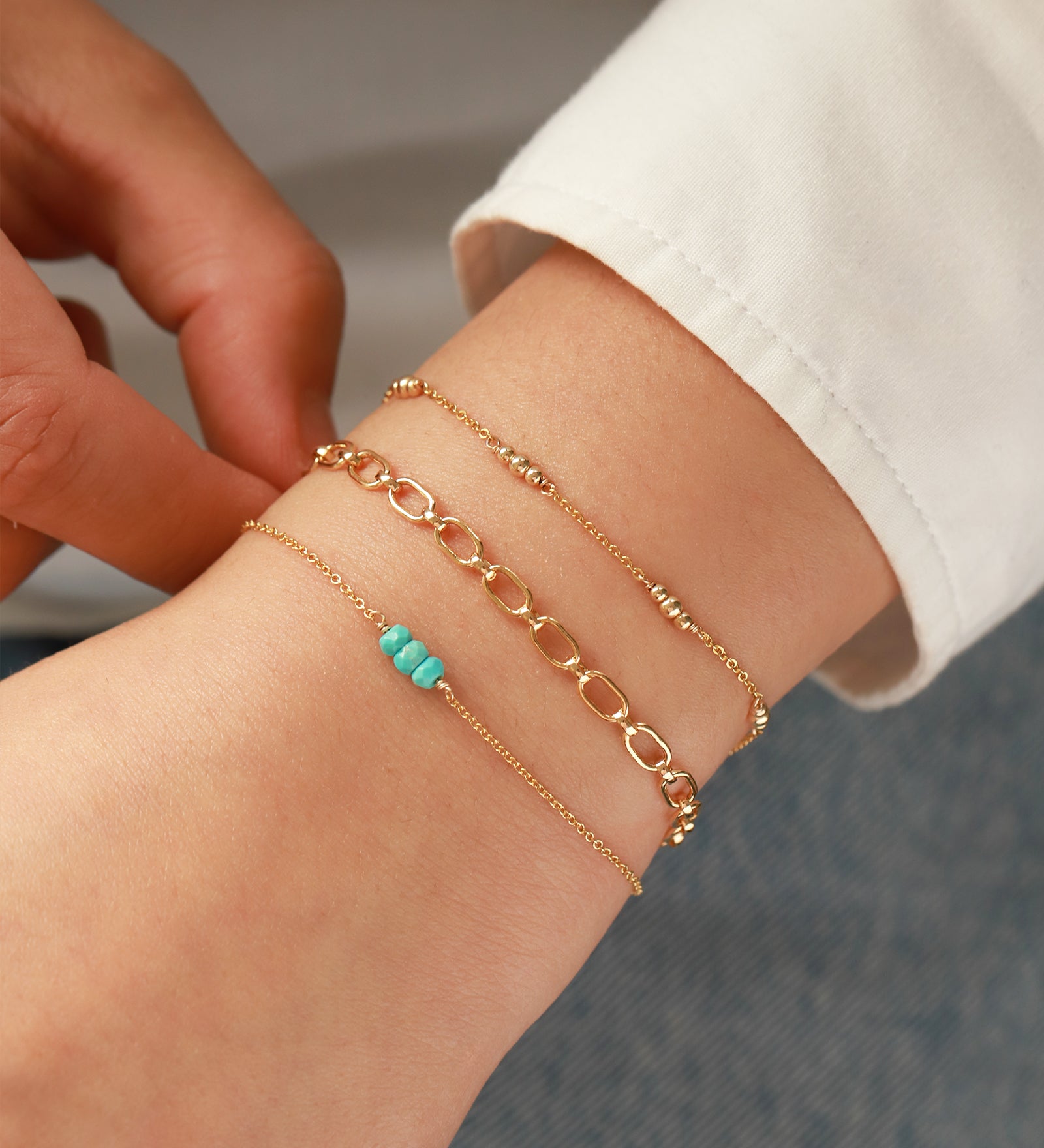Poppy Rose-Birthstone Bracelet-Bracelets-Blue Ruby Jewellery-Vancouver Canada