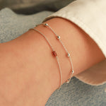 Poppy Rose-Birthstone Bracelet-Bracelets-Blue Ruby Jewellery-Vancouver Canada