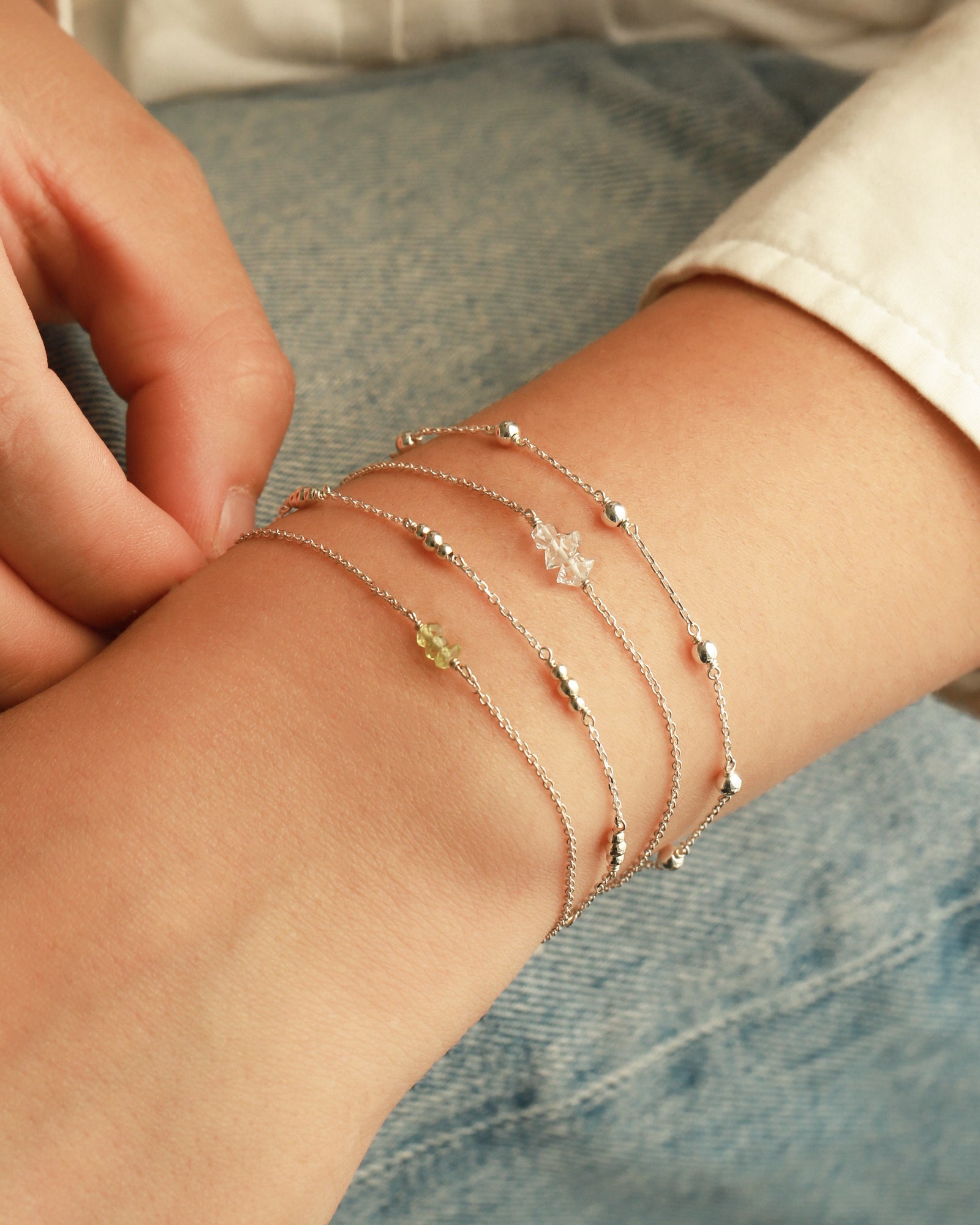 Poppy Rose-Birthstone Bracelet-Bracelets-Blue Ruby Jewellery-Vancouver Canada