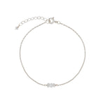 Poppy Rose-Birthstone Bracelet-Bracelets-Sterling Silver, Moonstone - June-Blue Ruby Jewellery-Vancouver Canada