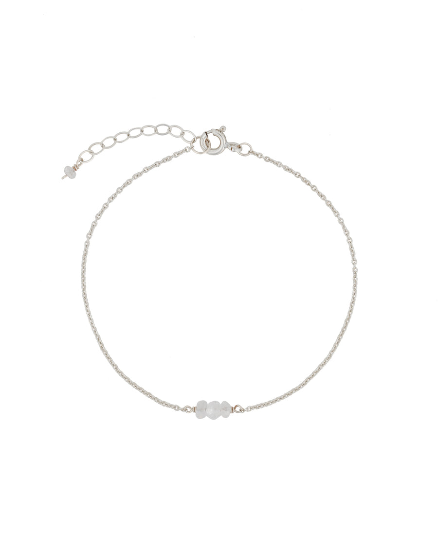 Poppy Rose-Birthstone Bracelet-Bracelets-Sterling Silver, Moonstone - June-Blue Ruby Jewellery-Vancouver Canada