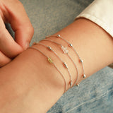 Poppy Rose-Birthstone Bracelet-Bracelets-Blue Ruby Jewellery-Vancouver Canada