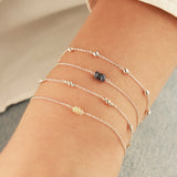 Poppy Rose-Birthstone Bracelet-Bracelets-Blue Ruby Jewellery-Vancouver Canada