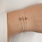 Poppy Rose-Birthstone Bracelet-Bracelets-Blue Ruby Jewellery-Vancouver Canada
