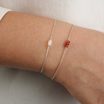 Poppy Rose-Birthstone Bracelet-Bracelets-Blue Ruby Jewellery-Vancouver Canada