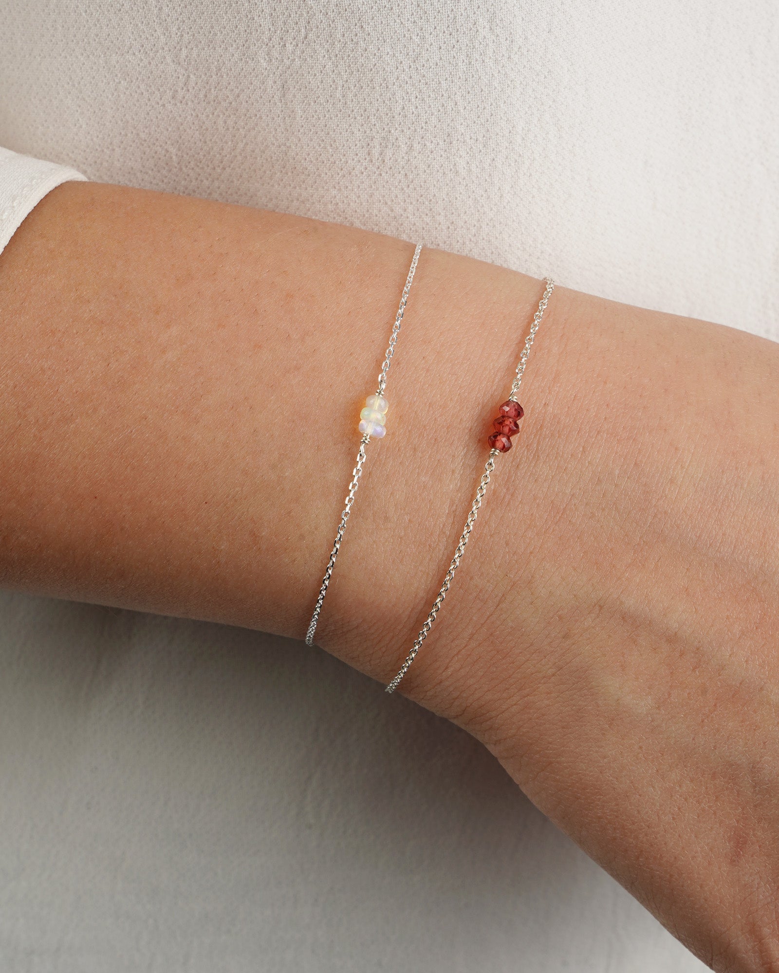 Poppy Rose-Birthstone Bracelet-Bracelets-Blue Ruby Jewellery-Vancouver Canada