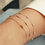 Poppy Rose-Birthstone Bracelet-Bracelets-Blue Ruby Jewellery-Vancouver Canada
