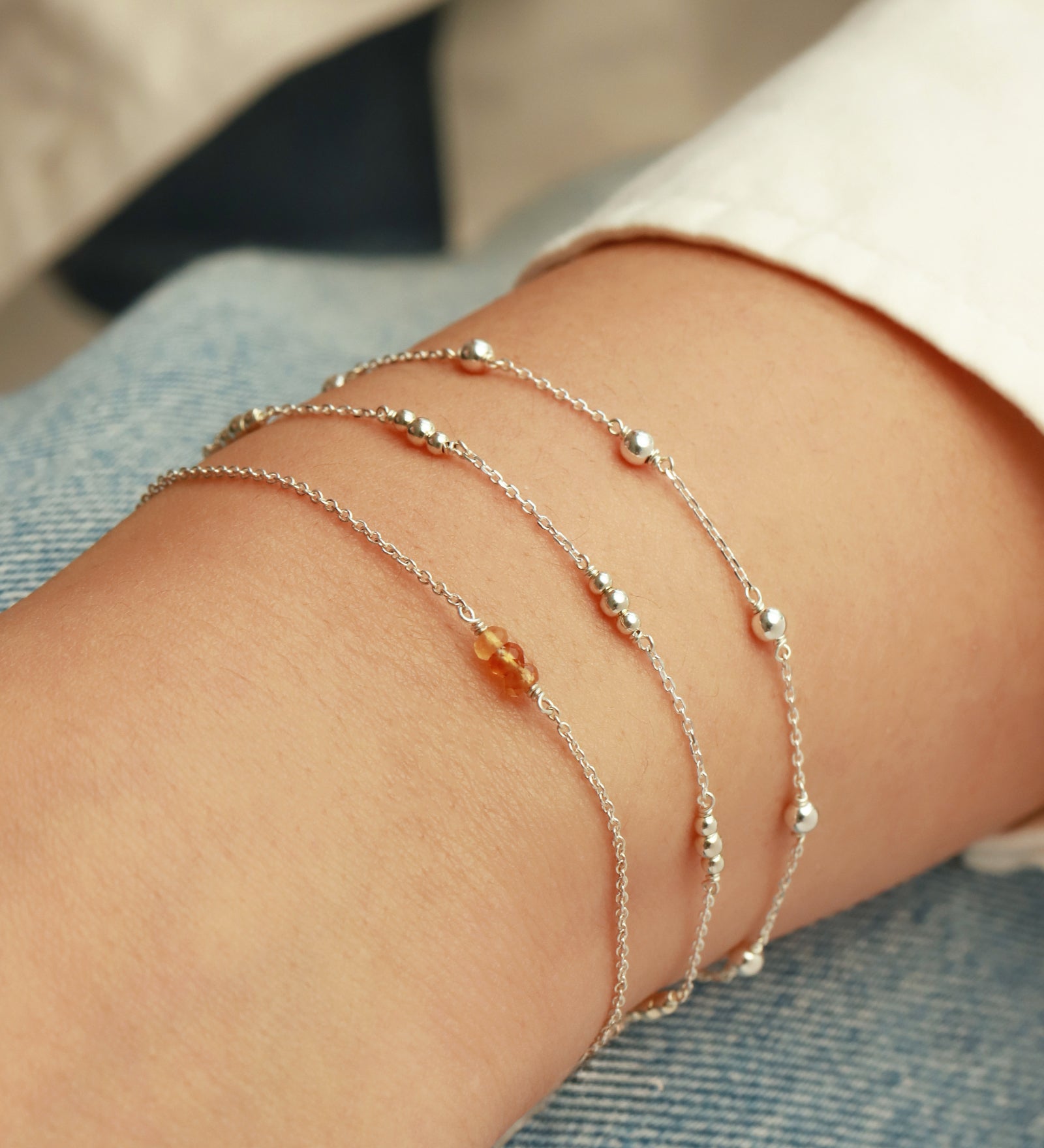 Poppy Rose-Birthstone Bracelet-Bracelets-Blue Ruby Jewellery-Vancouver Canada