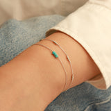 Poppy Rose-Birthstone Bracelet-Bracelets-Blue Ruby Jewellery-Vancouver Canada