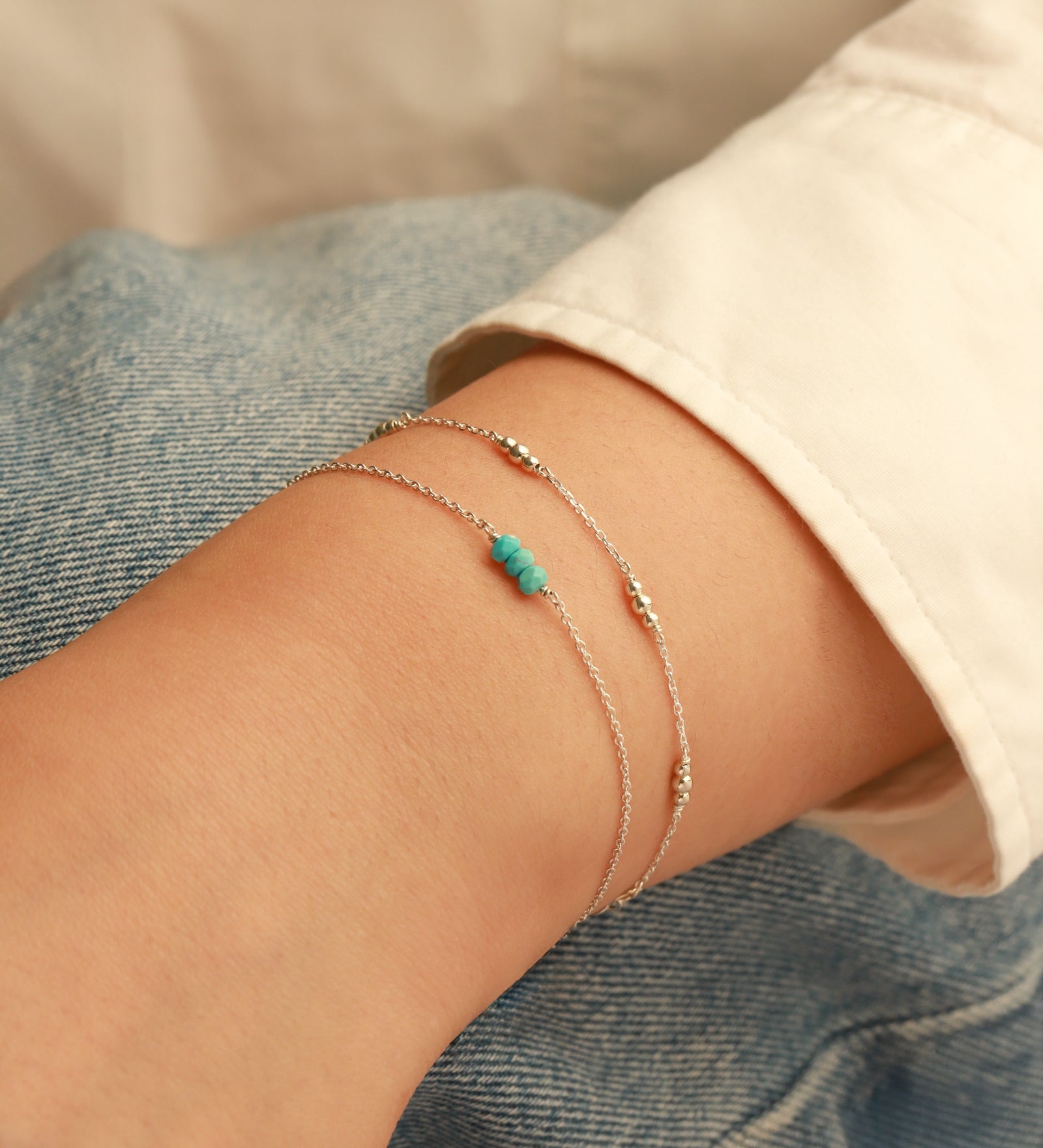 Poppy Rose-Birthstone Bracelet-Bracelets-Blue Ruby Jewellery-Vancouver Canada