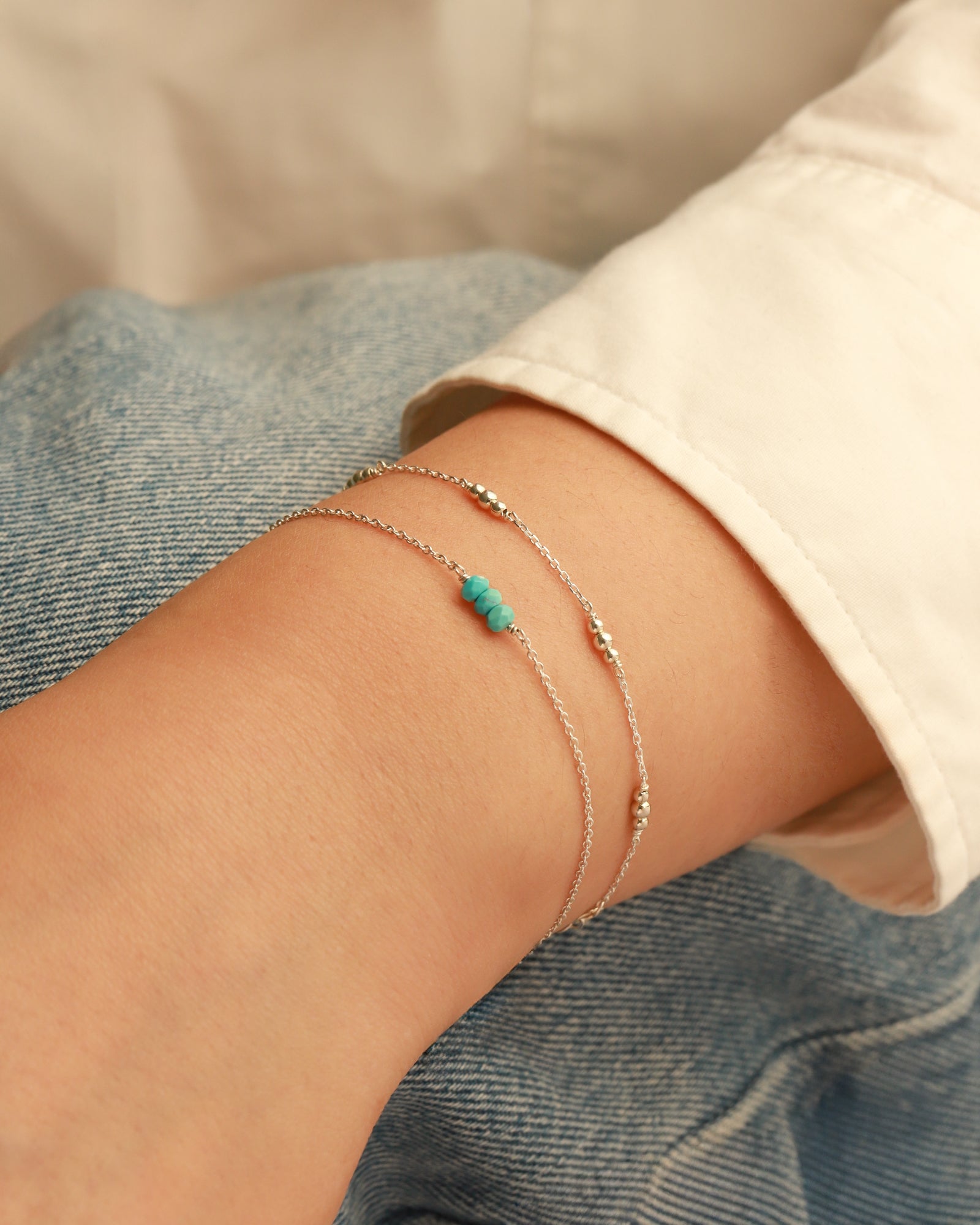 Poppy Rose-Birthstone Bracelet-Bracelets-Blue Ruby Jewellery-Vancouver Canada