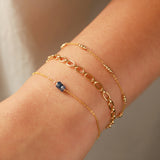 Poppy Rose-Birthstone Bracelet-Bracelets-Blue Ruby Jewellery-Vancouver Canada