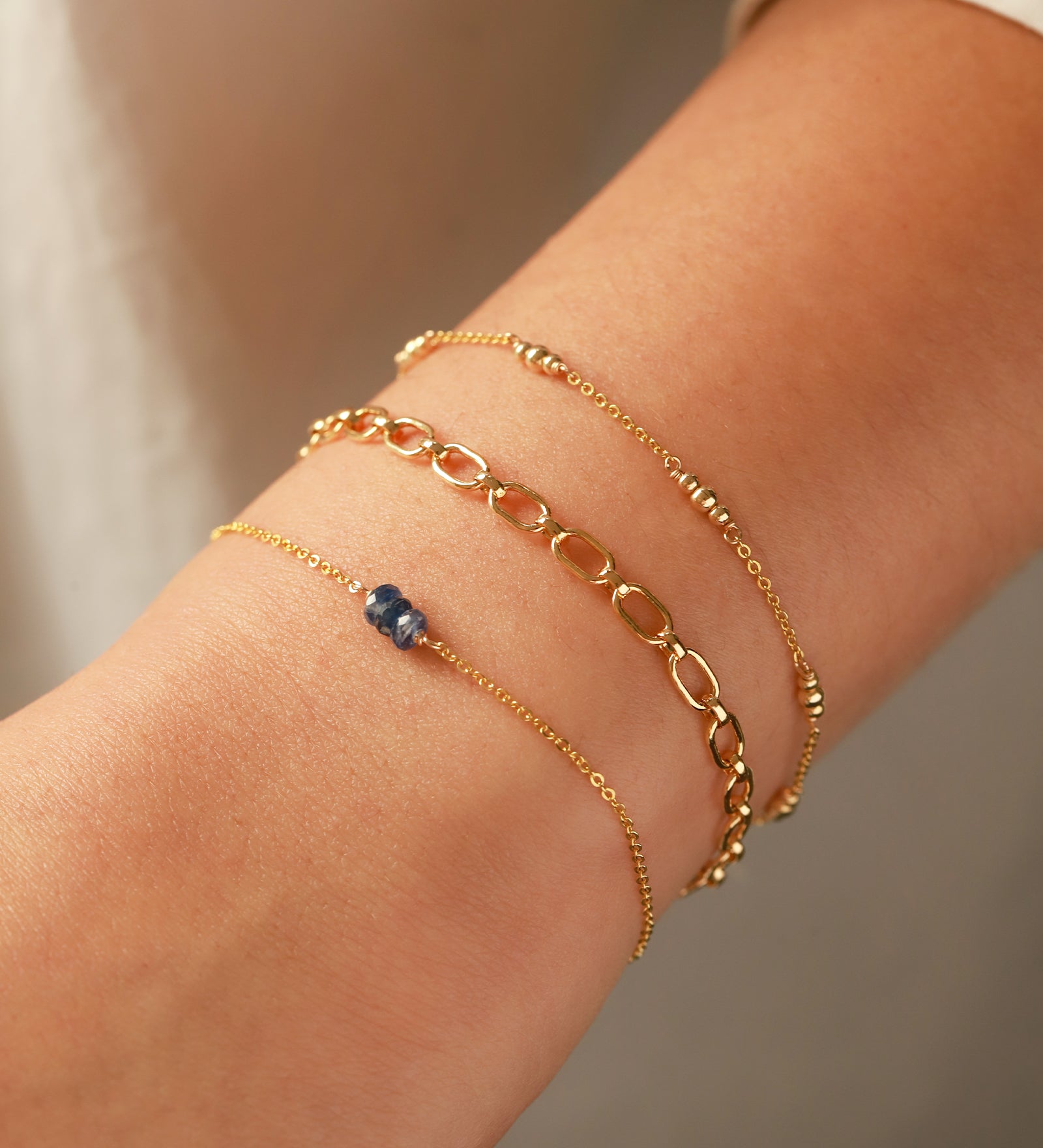 Poppy Rose-Birthstone Bracelet-Bracelets-Blue Ruby Jewellery-Vancouver Canada