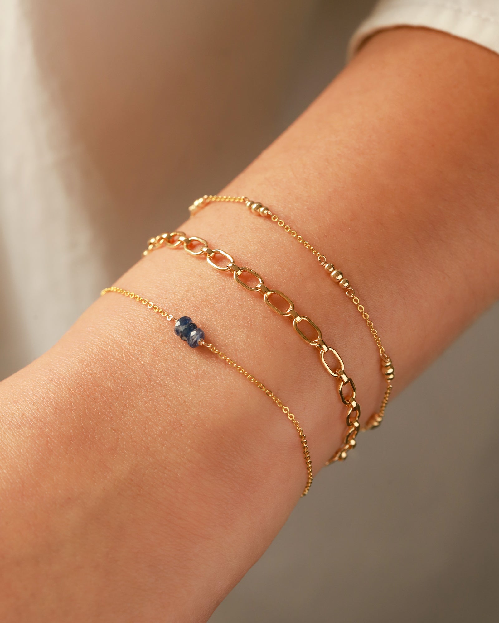 Poppy Rose-Birthstone Bracelet-Bracelets-Blue Ruby Jewellery-Vancouver Canada