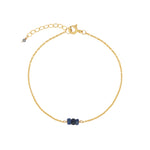 Poppy Rose-Birthstone Bracelet-Bracelets-14k Gold Filled, Sapphire - September-Blue Ruby Jewellery-Vancouver Canada
