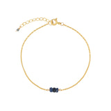 Poppy Rose-Birthstone Bracelet-Bracelets-14k Gold Filled, Sapphire - September-Blue Ruby Jewellery-Vancouver Canada
