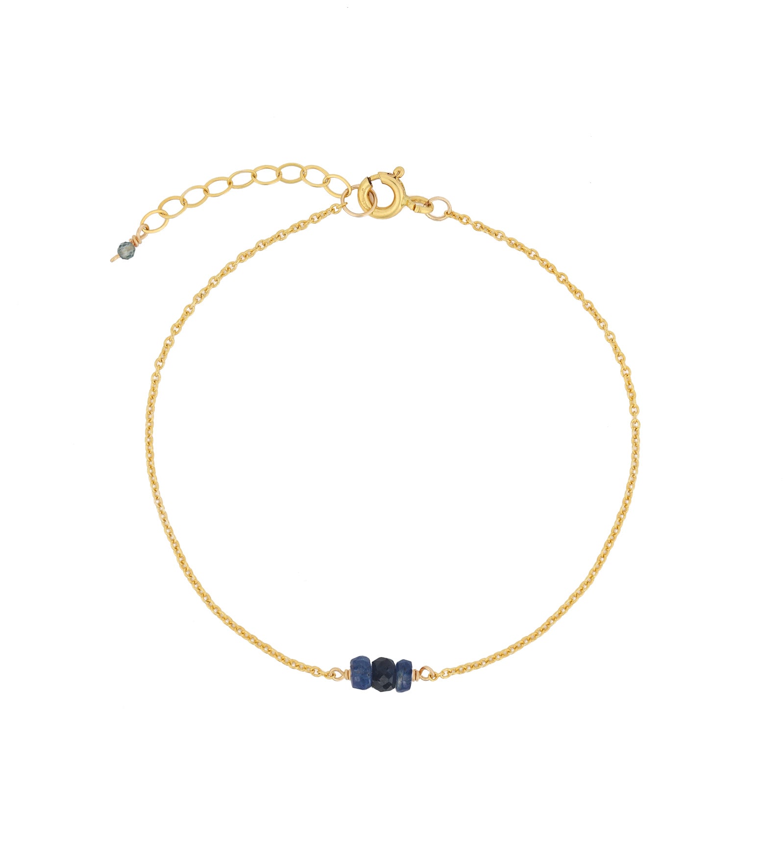 Poppy Rose-Birthstone Bracelet-Bracelets-14k Gold Filled, Sapphire - September-Blue Ruby Jewellery-Vancouver Canada