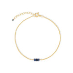 Poppy Rose-Birthstone Bracelet-Bracelets-14k Gold Filled, Sapphire - September-Blue Ruby Jewellery-Vancouver Canada