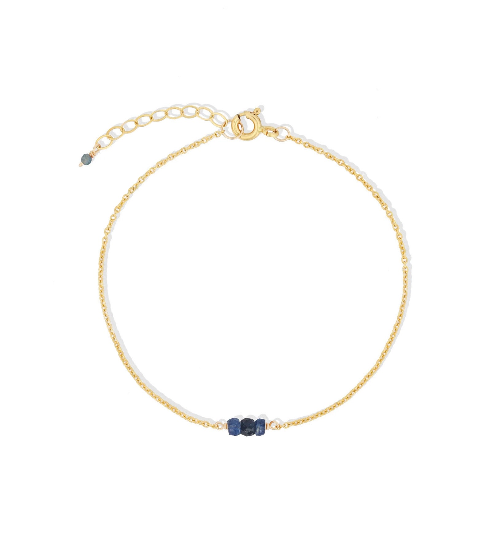 Poppy Rose-Birthstone Bracelet-Bracelets-14k Gold Filled, Sapphire - September-Blue Ruby Jewellery-Vancouver Canada