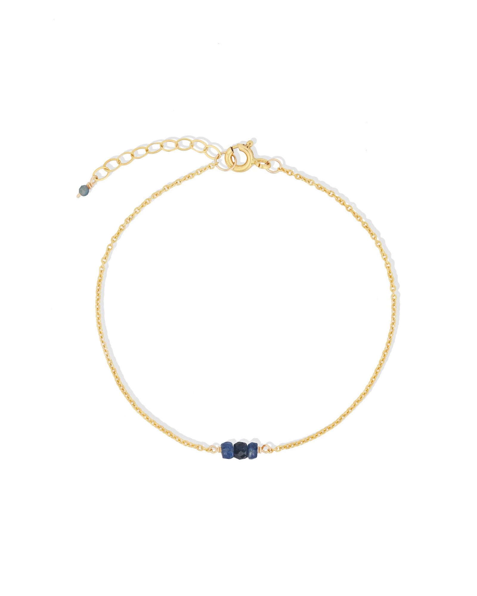 Poppy Rose-Birthstone Bracelet-Bracelets-14k Gold Filled, Sapphire - September-Blue Ruby Jewellery-Vancouver Canada