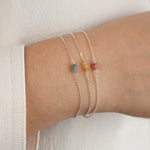 Poppy Rose-Birthstone Bracelet-Bracelets-Blue Ruby Jewellery-Vancouver Canada