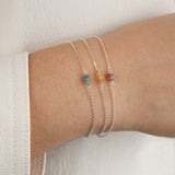 Poppy Rose-Birthstone Bracelet-Bracelets-Blue Ruby Jewellery-Vancouver Canada