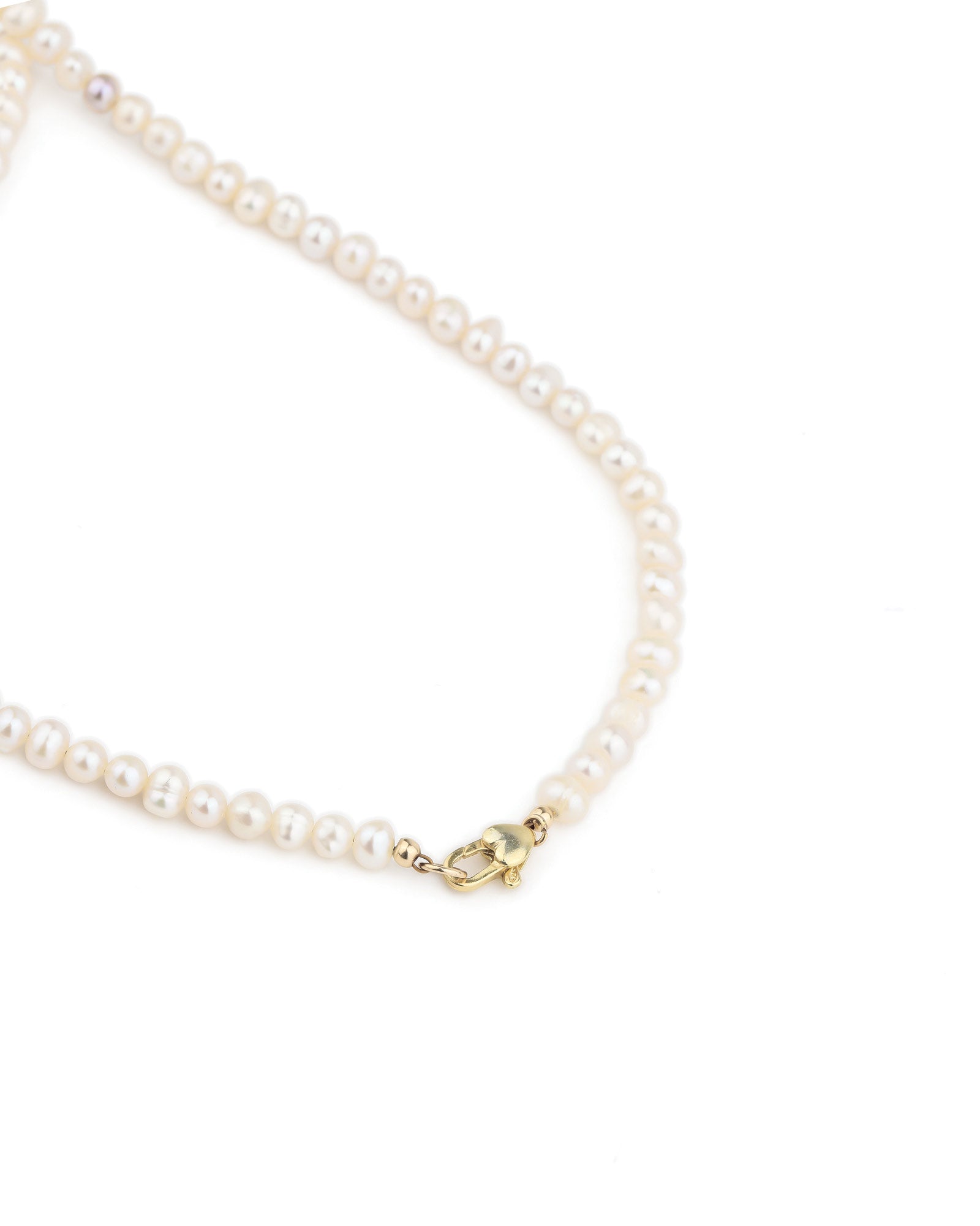 28" Pearl Necklace 14k Gold Filled, 14k Gold Vermeil