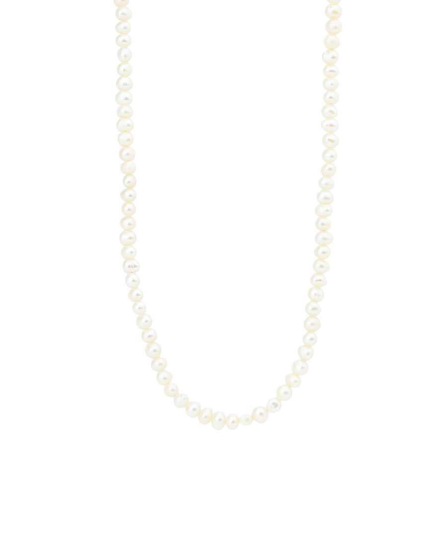 28" Pearl Necklace 14k Gold Filled, 14k Gold Vermeil