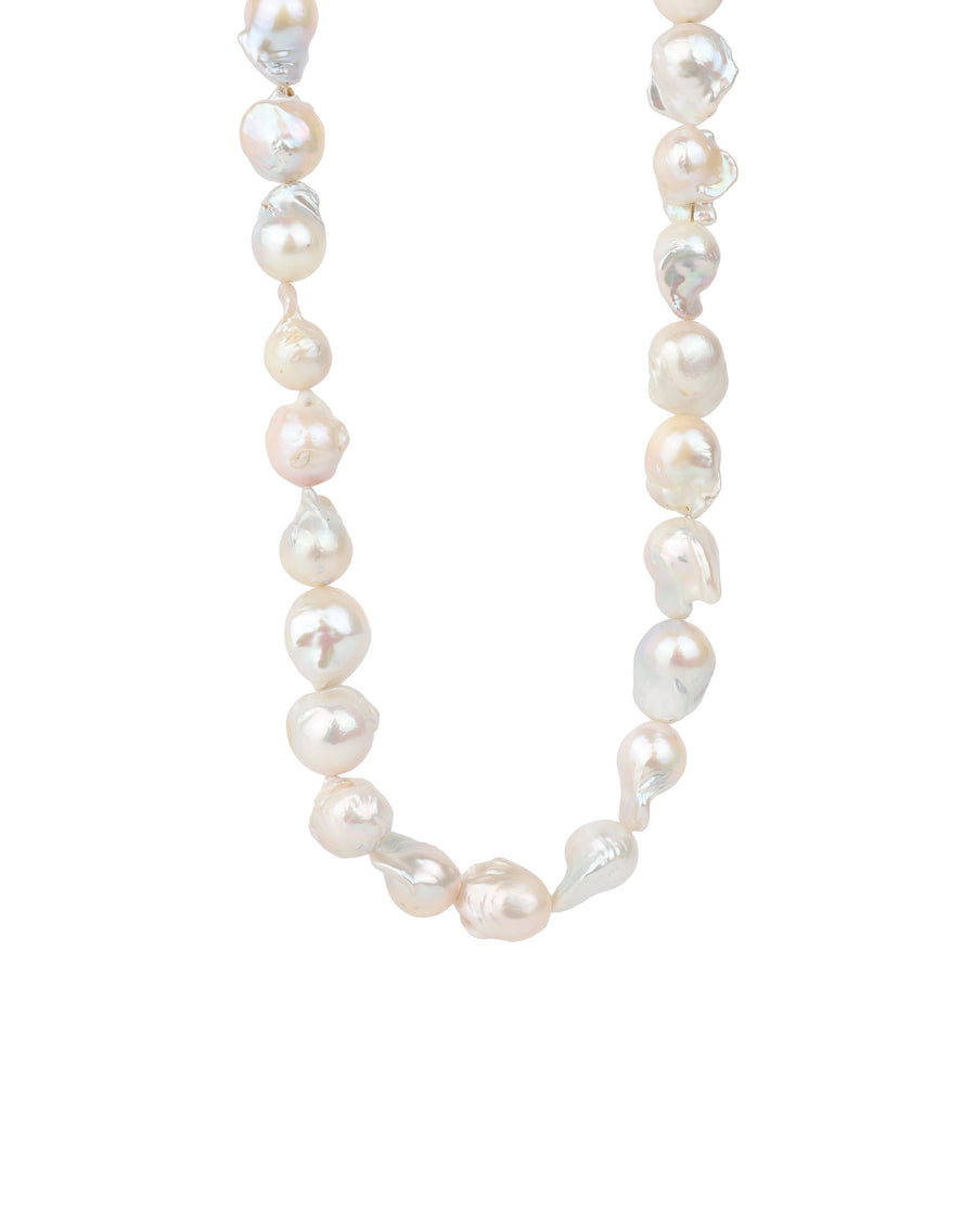 Baroque Pearl Heart Clasp Necklace 14k Gold Filled, 14k Gold Vermeil