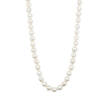 Poppy Rose-Baroque Pearl Necklace-Necklaces-Sterling Silver, White Pearl-Blue Ruby Jewellery-Vancouver Canada