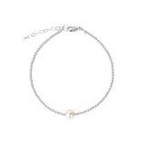 Poppy Rose-Beaded 6mm Pearl Bracelet-Bracelets-Sterling Silver, White Pearl-Blue Ruby Jewellery-Vancouver Canada