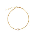 Poppy Rose-Beaded 6mm Pearl Bracelet-Bracelets-14k Gold Filled, White Pearl-Blue Ruby Jewellery-Vancouver Canada