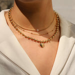 Beaded 6mm Pearl Necklace 14k Gold Filled, White Pearl