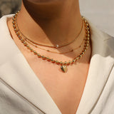 Beaded 6mm Pearl Necklace 14k Gold Filled, White Pearl