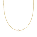 Beaded 6mm Pearl Necklace 14k Gold Filled, White Pearl