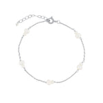 Poppy Rose-Double Station Pearl Bracelet-Bracelets-Blue Ruby Jewellery-Vancouver Canada