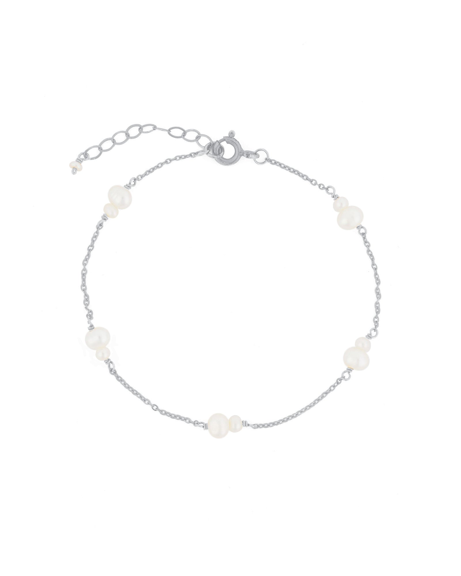 Poppy Rose-Double Station Pearl Bracelet-Bracelets-Blue Ruby Jewellery-Vancouver Canada