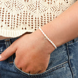 Poppy Rose-Bow Drop Pearl Bracelet | 3mm-Bracelets-Blue Ruby Jewellery-Vancouver Canada