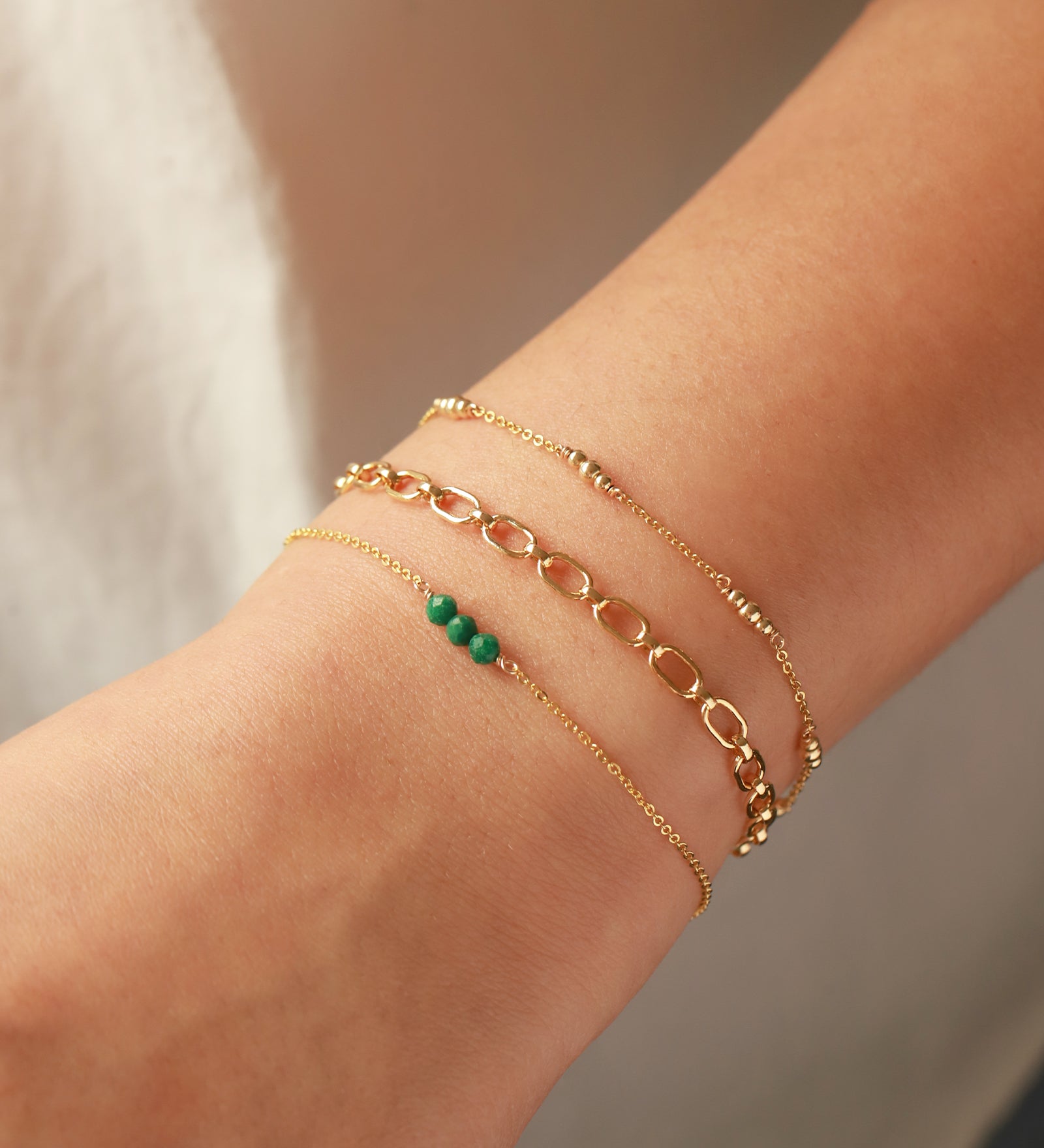 Poppy Rose-Birthstone Bracelet-Bracelets-Blue Ruby Jewellery-Vancouver Canada