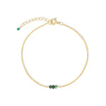 Poppy Rose-Birthstone Bracelet-Bracelets-14k Gold Filled, Emerald - May-Blue Ruby Jewellery-Vancouver Canada