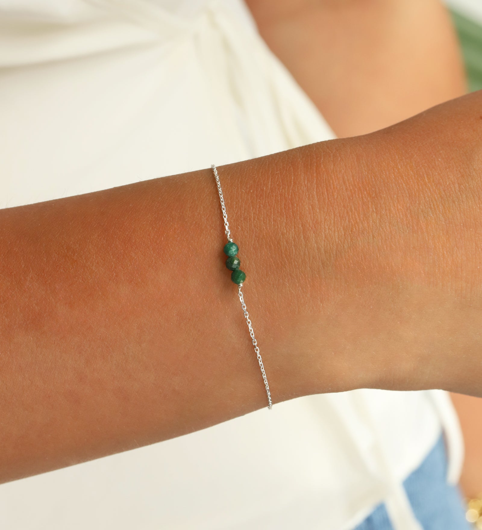 Poppy Rose-Birthstone Bracelet-Bracelets-Blue Ruby Jewellery-Vancouver Canada