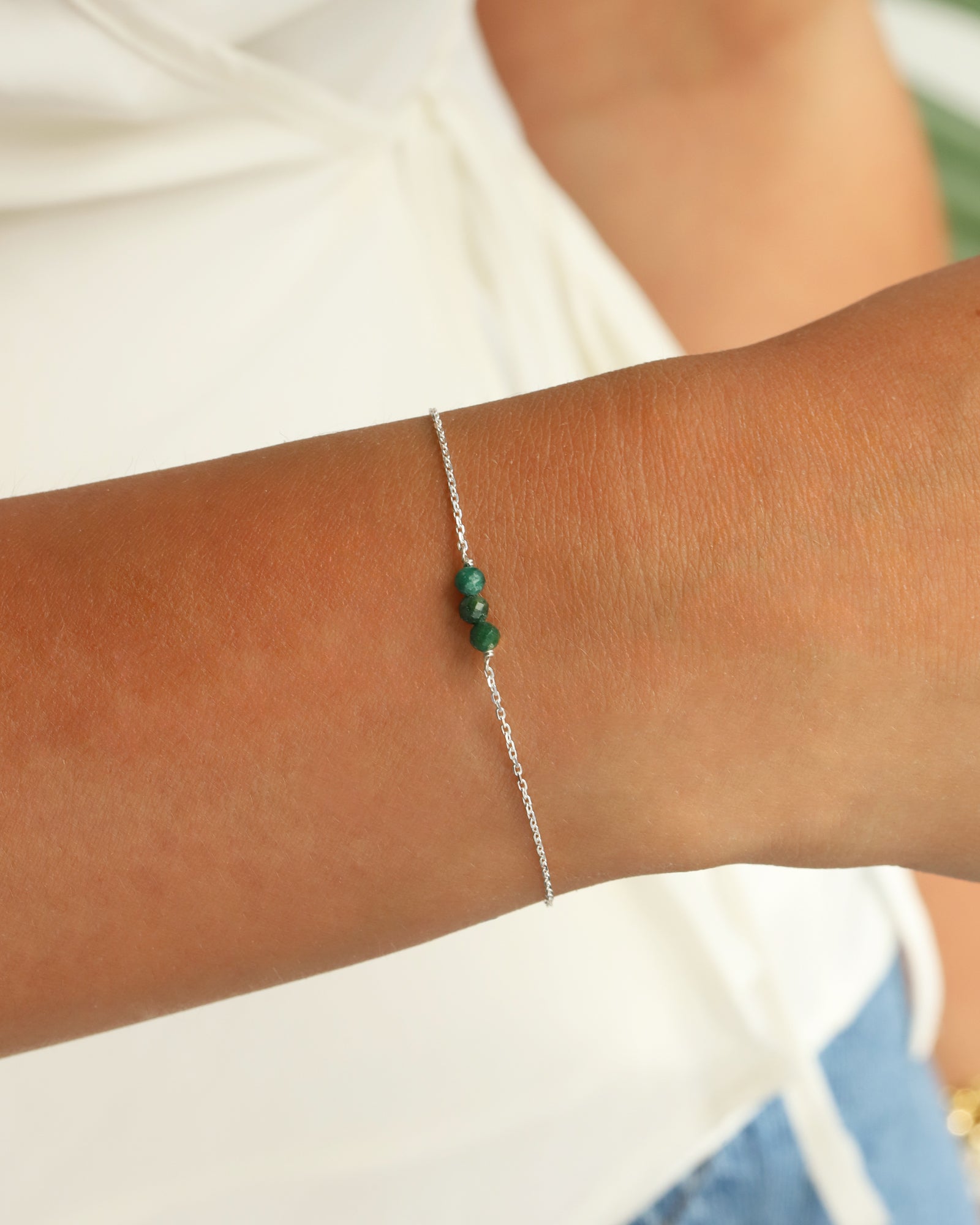 Poppy Rose-Birthstone Bracelet-Bracelets-Blue Ruby Jewellery-Vancouver Canada