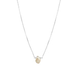 Keishi Pearl Necklace Sterling Silver, White Pearl