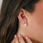 Pearl Studs | 3.5mm Sterling Silver, White Pearl